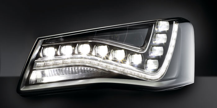 Volledige led-koplampen met AFS-functies, Audi A8